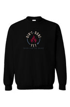 Heavy Hitter Crewneck front view in Black