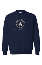 Heavy Hitter Crewneck front view in Navy