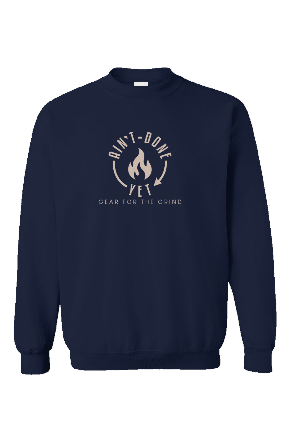 Heavy Hitter Crewneck front view in Navy