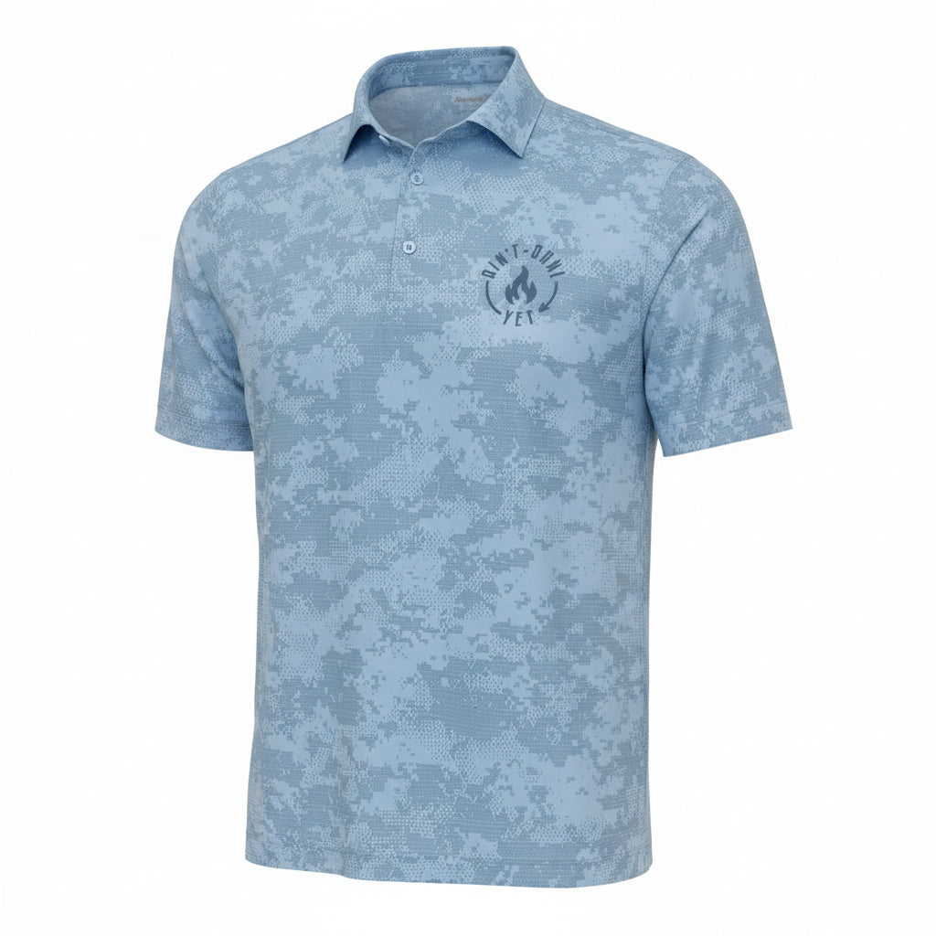 Golf polo shirt featuring the Ain’t Done Yet Par-Tee design with a clean, casual fit
