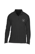 Men’s lightweight quarter zip with clean athletic fit and front zipper design
