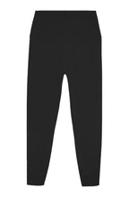 Women’s black athletic leggings front view