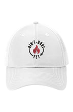 White Solaero Performance Cap with ADY logo, UV 50 sun protection