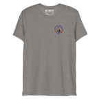 Still Partying America 250 grey t-shirt featuring George Washington wearing a birthday hat and sunglasses with a cigar, commemorating America's 250th anniversary.