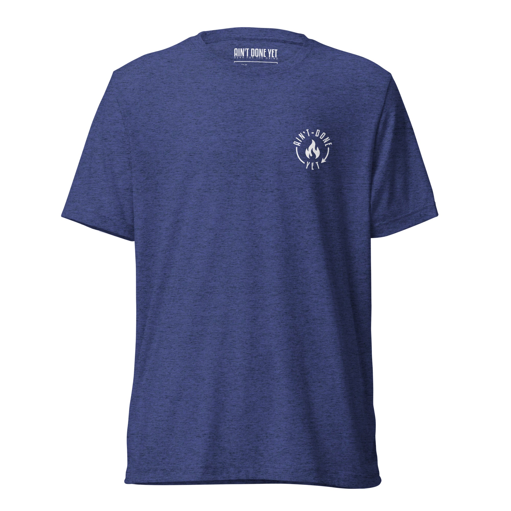 Black ADY motivational tee with “I Didn’t Come This Far To Only Come This Far” statement printed on the back.