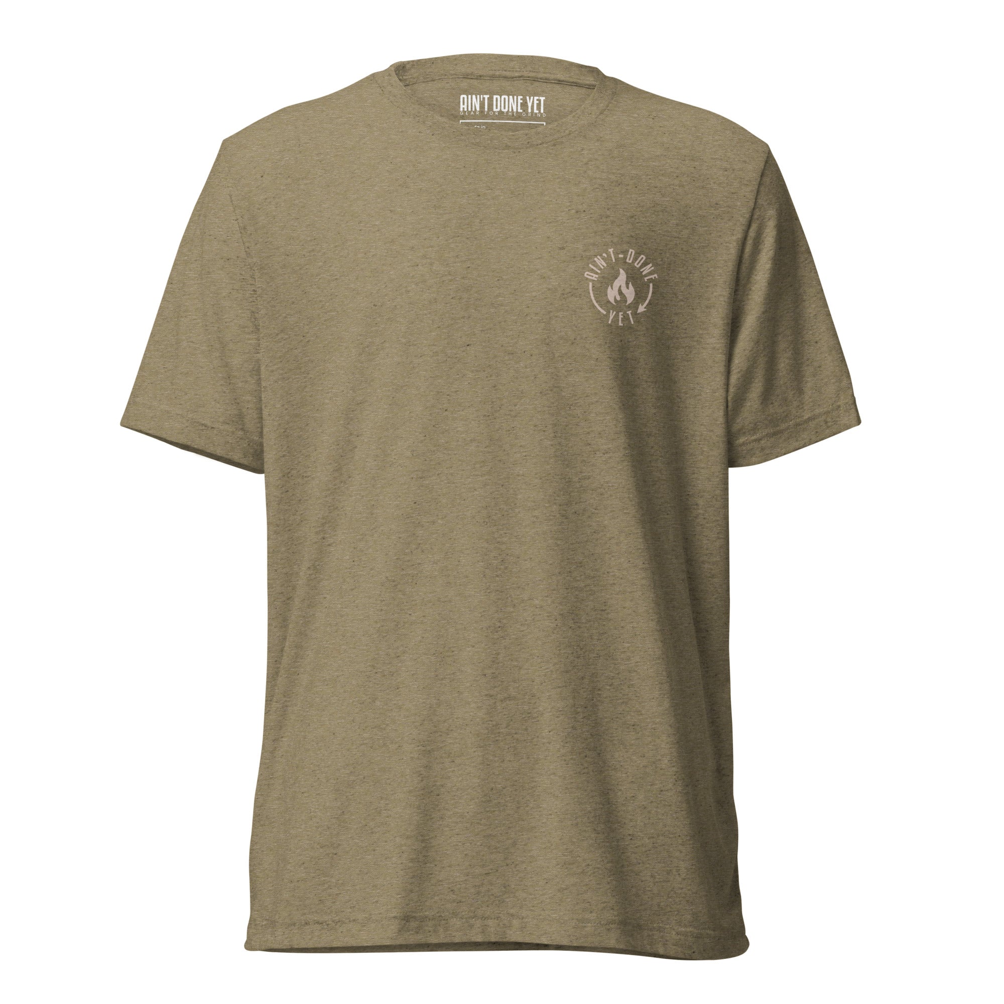 Black ADY motivational tee with “I Didn’t Come This Far To Only Come This Far” statement printed on the back.
